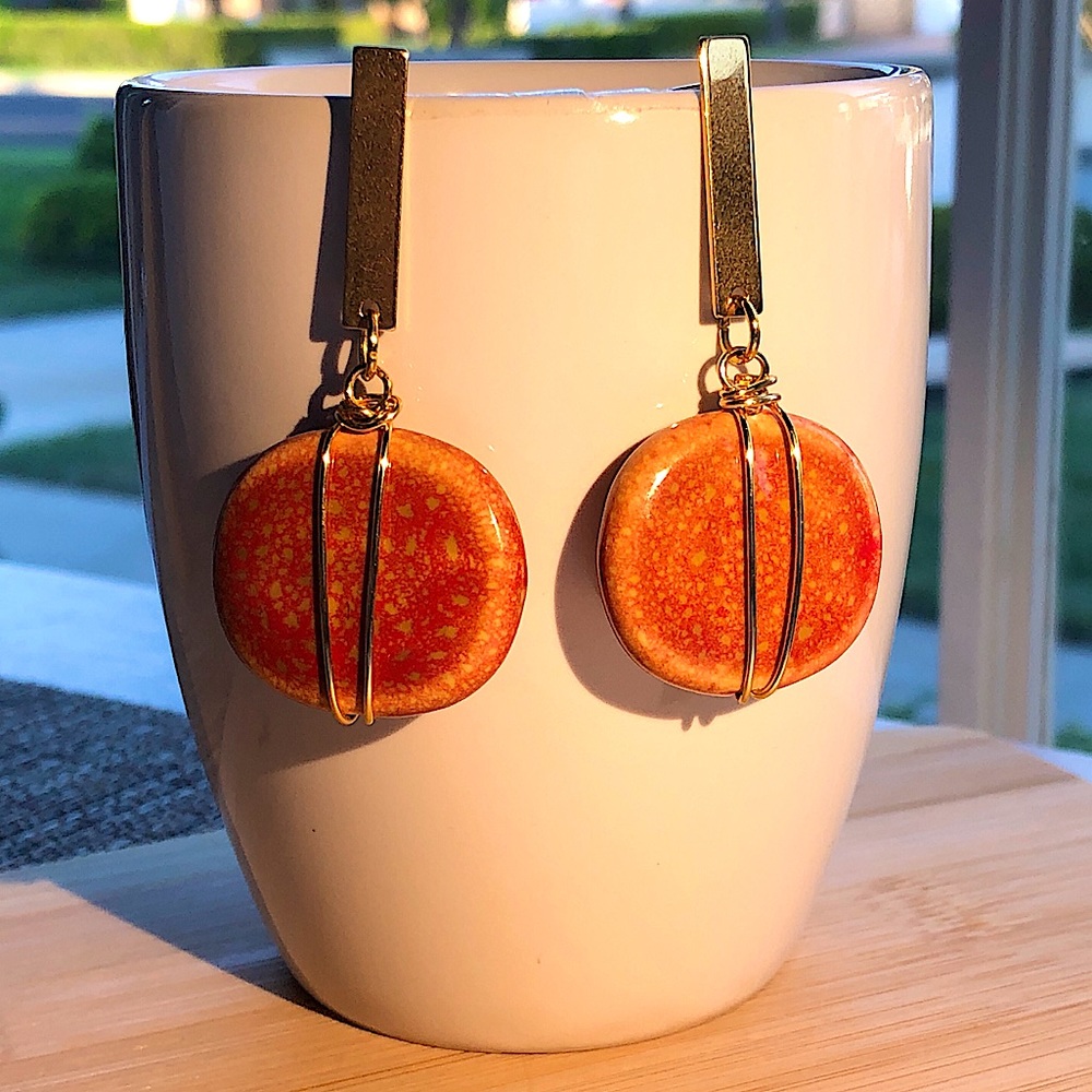 Chic Ceramic Stone Handmade Earrings